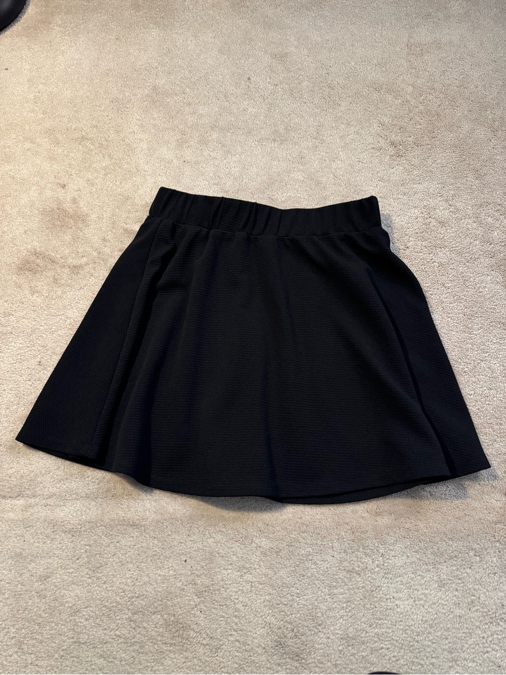 SHEIN Black Mini A-Line Skirt